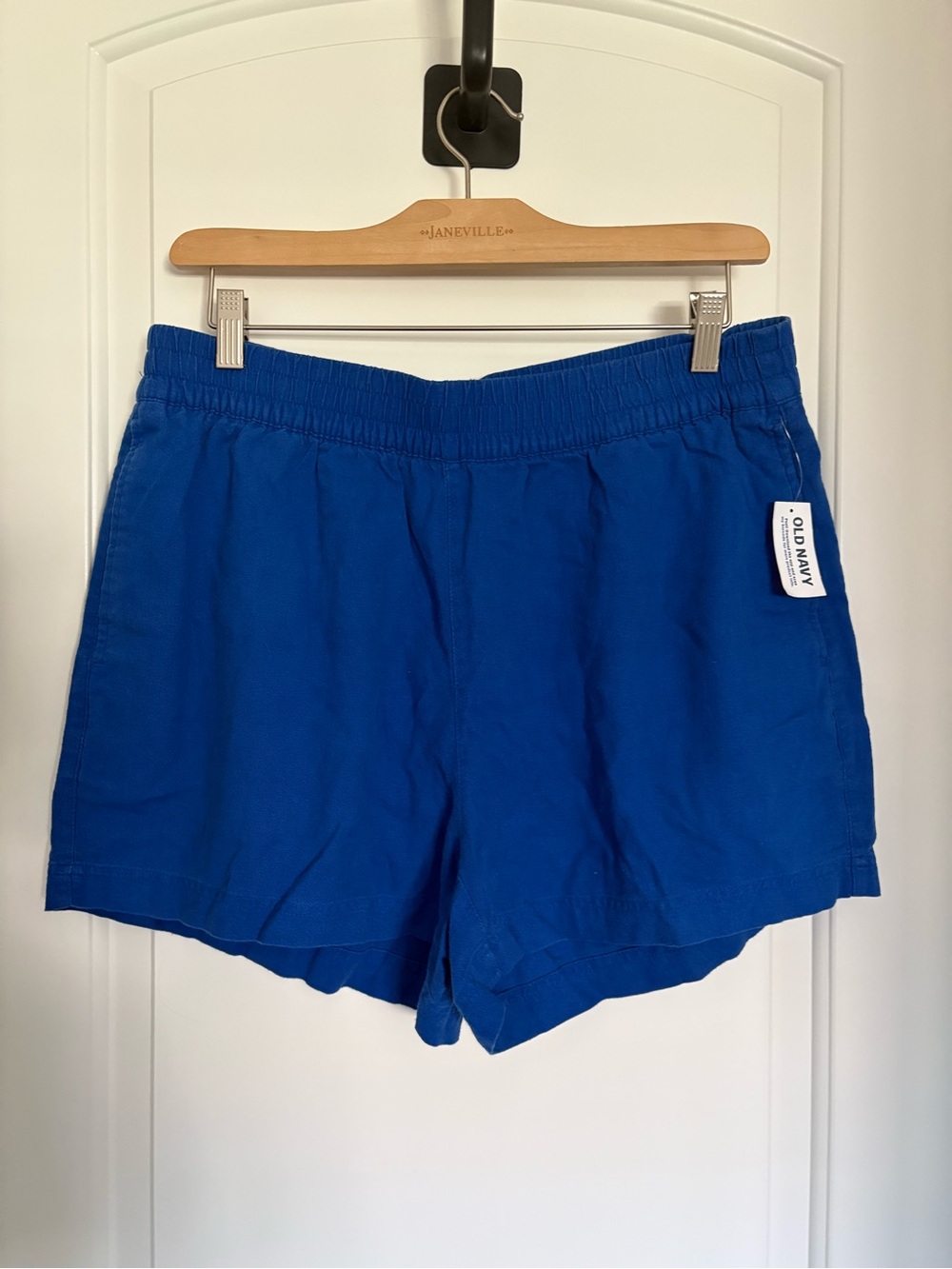 Old Navy Women's Bright Blue linen Shorts